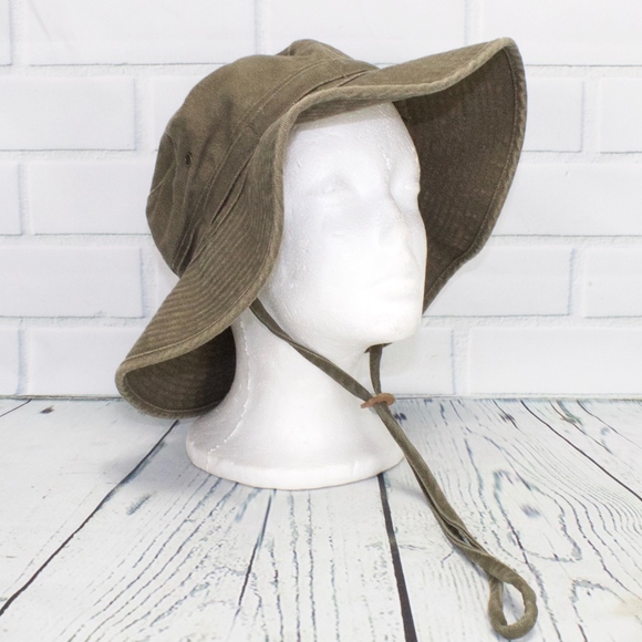 Other - Green 100% Cotton Thick Canvas Bucket Hat Size L